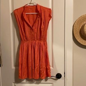 Flowy orange dress
